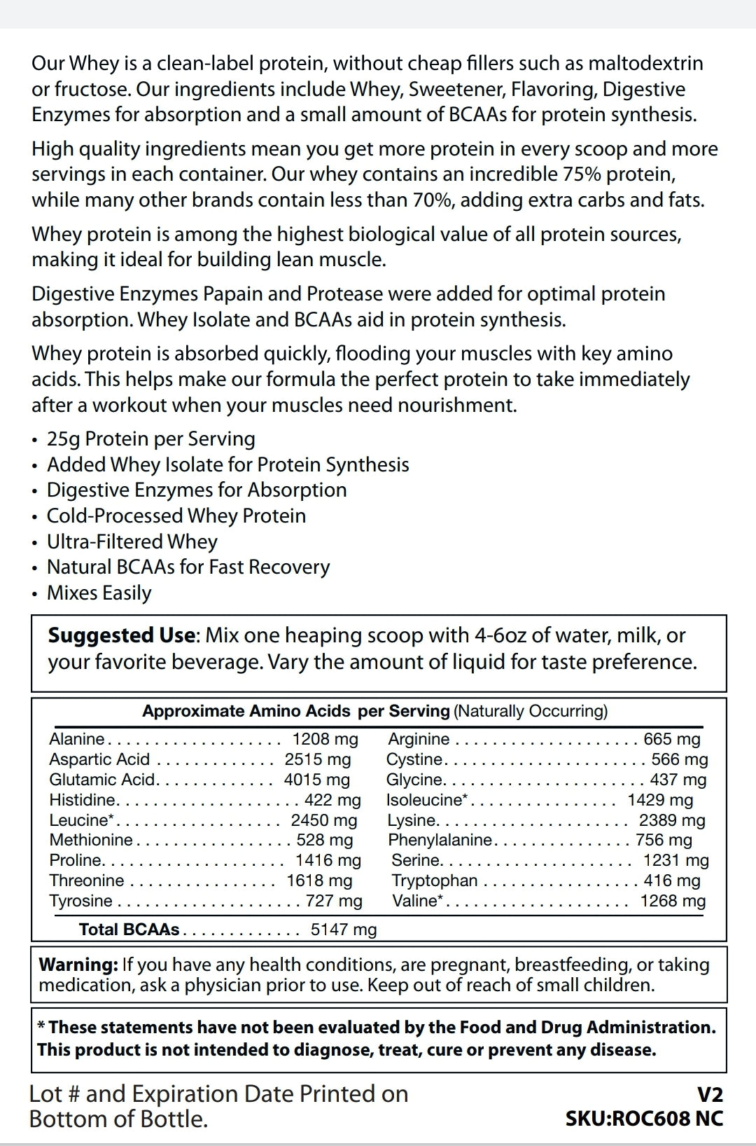 Just Your Whey Vanilla